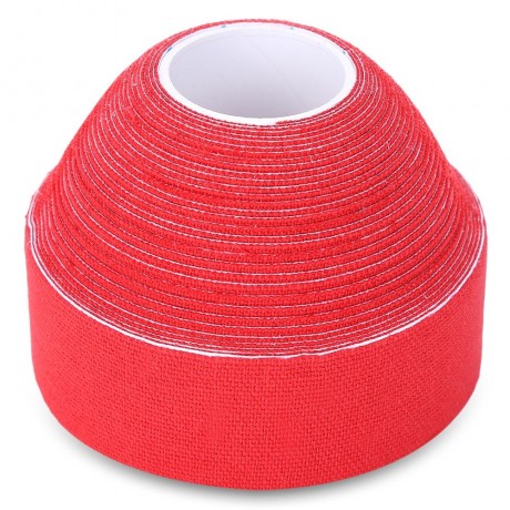 1 ROLL 2.5CM X 5M SPORTS MUSCLES CARE ELASTIC PHYSIO THERAPEUTIC TAPE (RED)