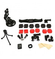 ORIGINAL DAZZNE KT-102 ACTION CAMERA ACCESSORY KIT CAR SHOOTING MOUNT SUCTION CUP BRACKET 