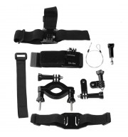 ORIGINAL DAZZNE KT-113 UNIVERSAL ACTION CAMERA ACCESSORY KIT / HELMET MOUNT HEAD WRIST STR