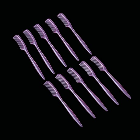 10PCS PROFESSIONAL MAKEUP TOOL EYEBROW BRUSH (PINK)