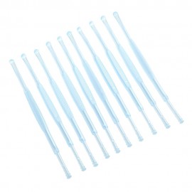 10PCS PLASTIC TWO ENDS REMOVER CLEANER CARE TOOL EARPICK (BLUE)