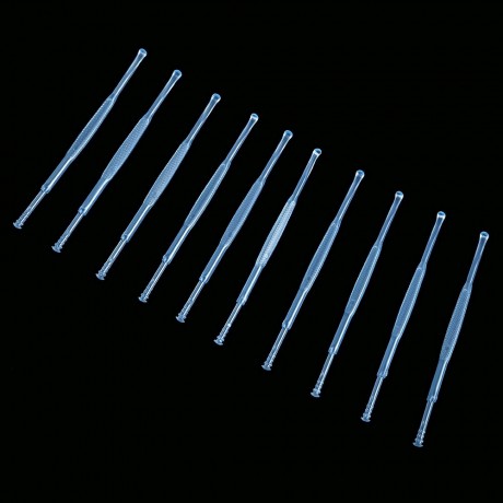 10PCS PLASTIC TWO ENDS REMOVER CLEANER CARE TOOL EARPICK (BLUE)