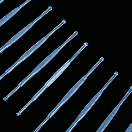 10PCS PLASTIC TWO ENDS REMOVER CLEANER CARE TOOL EARPICK (BLUE)