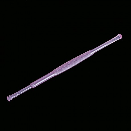 10PCS PLASTIC TWO ENDS REMOVER CLEANER CARE TOOL EARPICK (PINK)