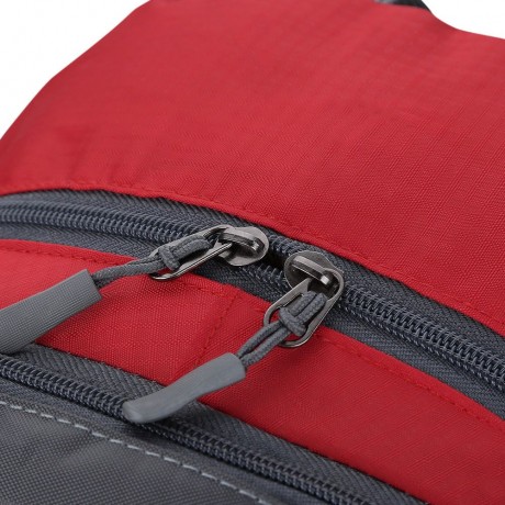 PATCHWORK DESIGN OUTDOOR BACKPACK FOR UNISEX (RED)