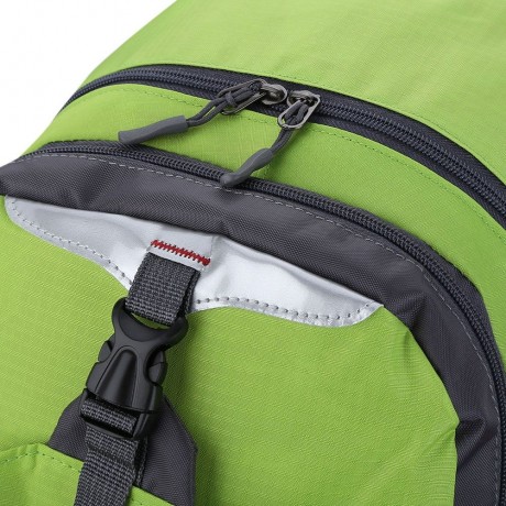 PATCHWORK DESIGN OUTDOOR BACKPACK FOR UNISEX (GREEN)