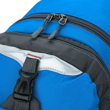 PATCHWORK DESIGN OUTDOOR BACKPACK FOR UNISEX (BLUE)