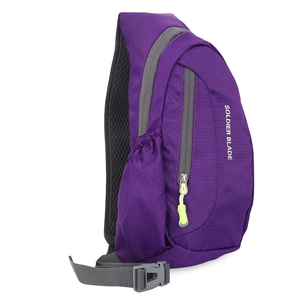 TRENDY WATERPROOF SINGLE SHOULDER CASUAL BAG (PURPLE)