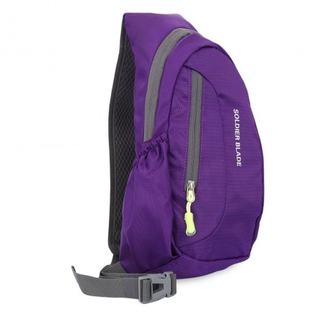 TRENDY WATERPROOF SINGLE SHOULDER CASUAL BAG (PURPLE)