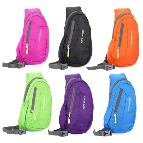 TRENDY WATERPROOF SINGLE SHOULDER CASUAL BAG (PURPLE)