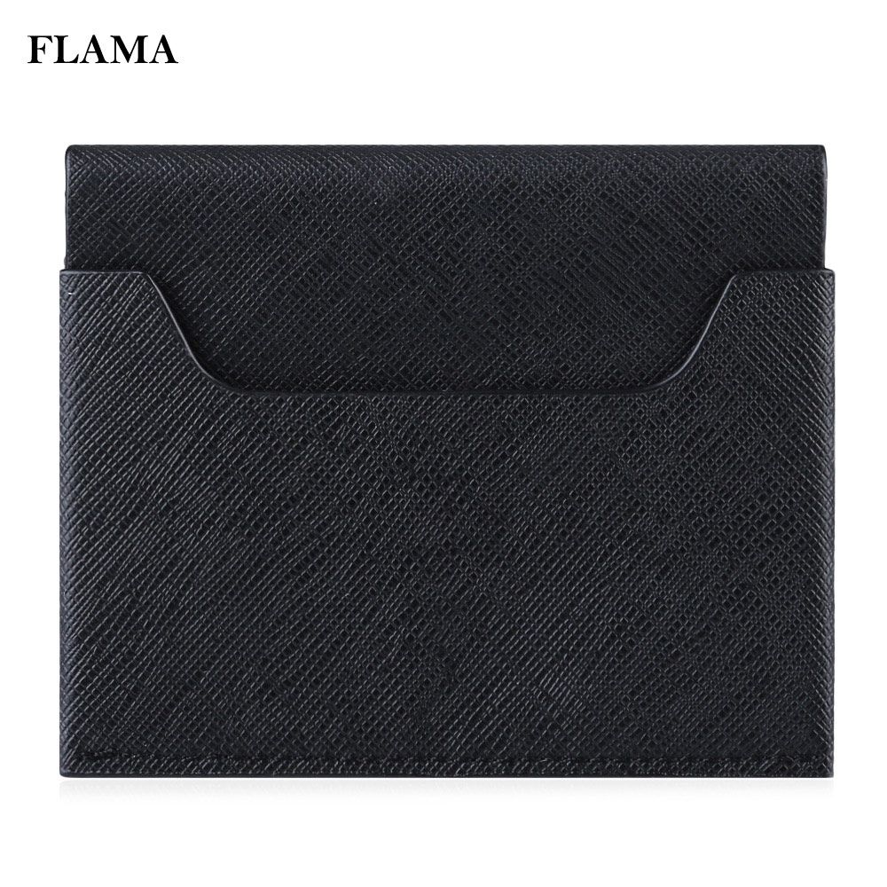 FLAMA TRENDY PURE COLOR WALLET FOR UNISEX (BLACK)