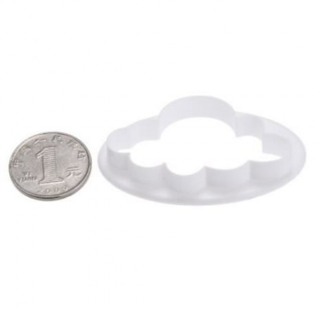 5PCS PORTABLE CAKE BISCUIT DECORATING FONDANT TOOL MOLD MODEL (WHITE)