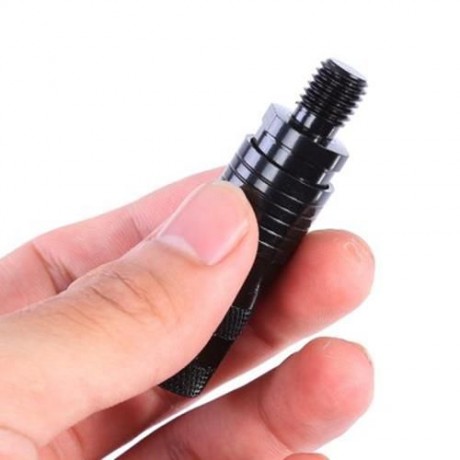 6PCS DURABLE FISHING ANNUNCIATOR CONNECTOR JOINT BANK SUPPORT BINDING HEAD (BLACK)