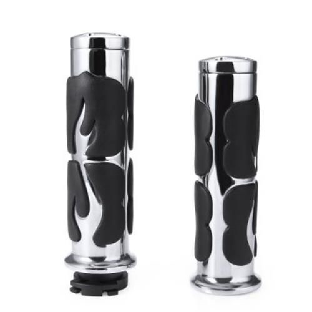 2PCS UNIVERSAL MOTORCYCLE HANDLEBAR HAND GRIP ALUMINIUM ALLOY MOTORBIKE COMFORT RUBBER PRO 2PCS UNIVERSAL MOTORCYCLE HANDLEBAR HAND GRIP ALUMINIUM ALLOY MOTORBIKE COMFORT RUBBER PRO