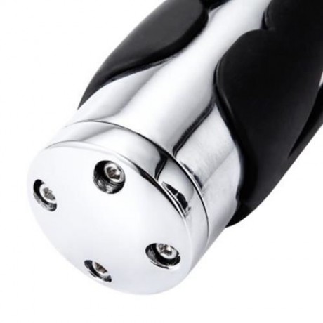 2PCS UNIVERSAL MOTORCYCLE HANDLEBAR HAND GRIP ALUMINIUM ALLOY MOTORBIKE COMFORT RUBBER PRO