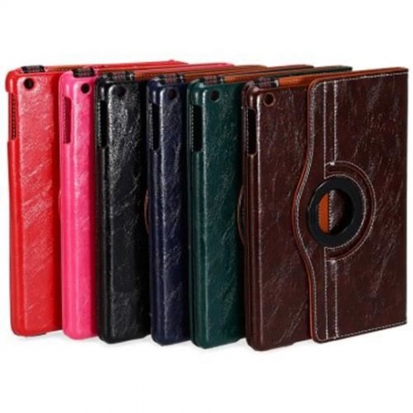 CRAZY HORSE SERIES 360 DEGREE ROTATING COVER WITH AUTO SLEEP WAKE UP FUNCTION FOR IPAD MIN