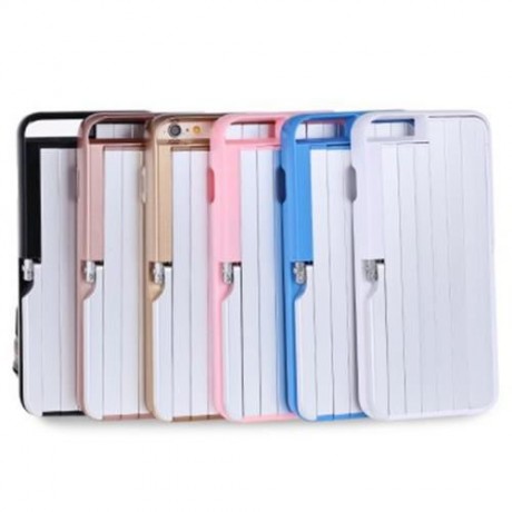 RETRACTABLE BLUETOOTH CONTROL SELFIE STICK PROTECTIVE CASE FOR IPHONE 6 PLUS / 6S PLUS (LI