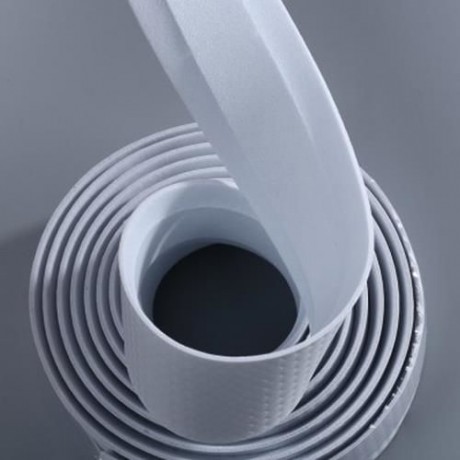 LIGHTWEIGHT HANDLEBAR TAPE WITH BAR PLUG CARBON FIBER BELT STRAP (WHITE)