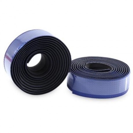 LIGHTWEIGHT HANDLEBAR TAPE WITH BAR PLUG CARBON FIBER BELT STRAP (BLUE)