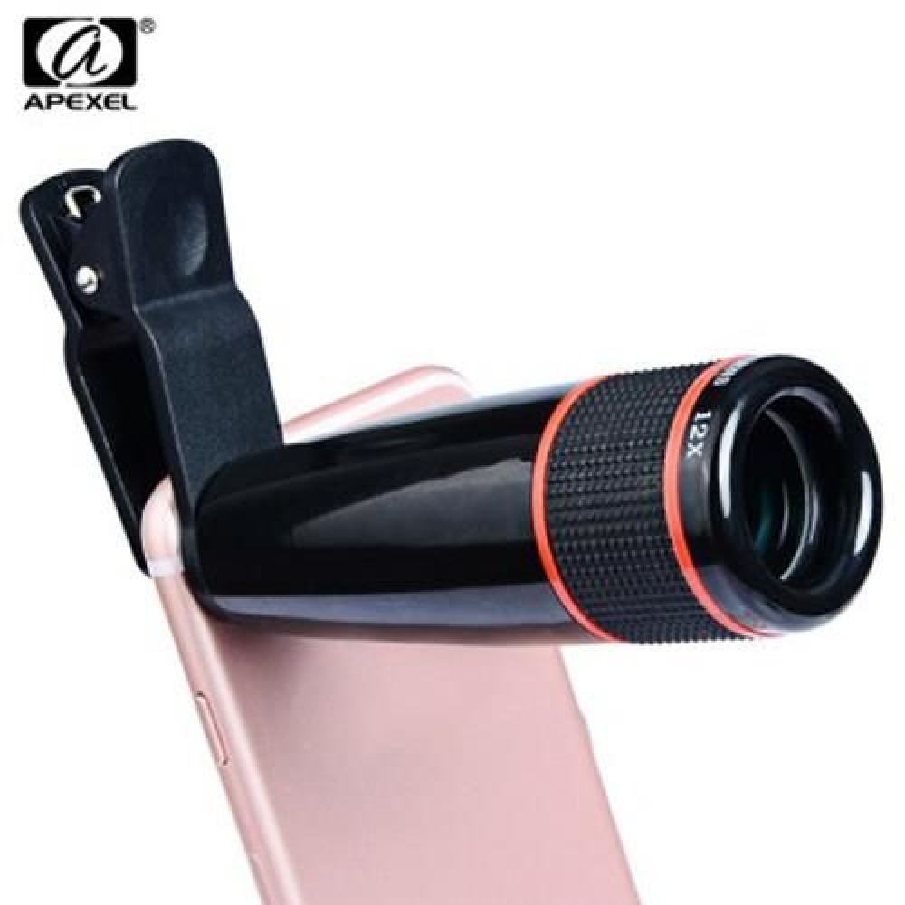 APEXEL APL - 12XSJ UNIVERSAL EXTERNAL12X TELEPHOTO ZOOM LENS SHUTTERBUG NECESSARY FOR IPHO APEXEL APL - 12XSJ UNIVERSAL EXTERNAL12X TELEPHOTO ZOOM LENS SHUTTERBUG NECESSARY FOR IPHO