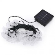 20 LEDS BELL SHAPED SOLAR POWERED STRING LIGHT OUTDOOR GARDEN FESTIVAL PARTY DECORATION LA