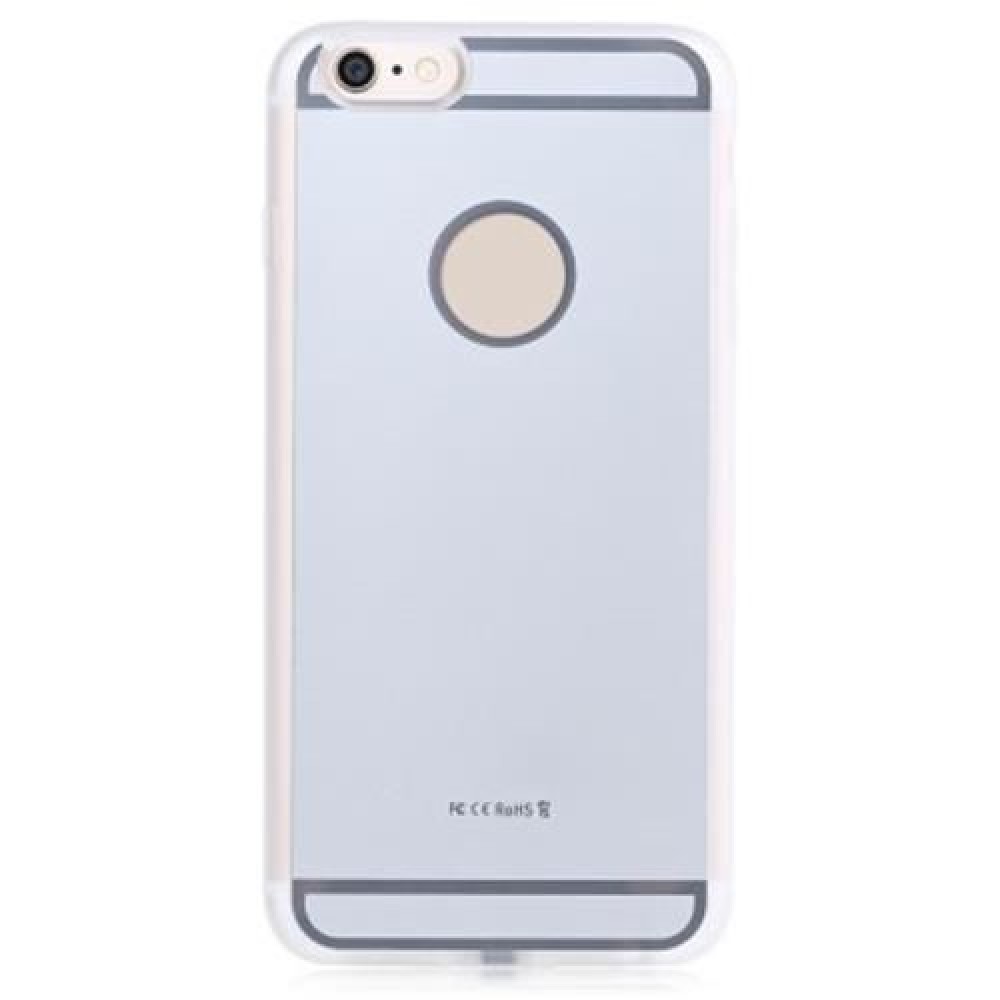 TPU BACK COVER CASE BUILT-IN WIRELESS CHARGING RECEIVER FOR IPHONE 6 PLUS / 6S PLUS (SILVE