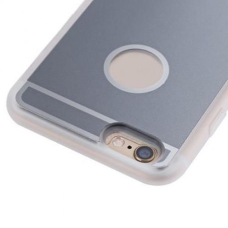 TPU BACK COVER CASE BUILT-IN WIRELESS CHARGING RECEIVER FOR IPHONE 6 / 6S (GRAY)