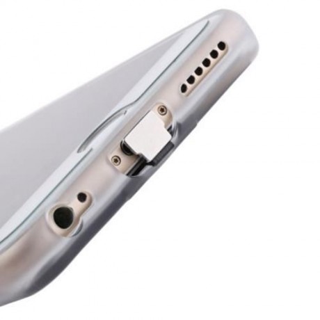 TPU BACK COVER CASE BUILT-IN WIRELESS CHARGING RECEIVER FOR IPHONE 6 / 6S (GRAY)