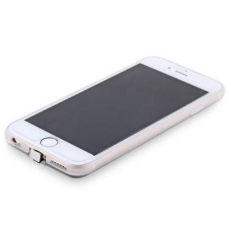 TPU BACK COVER CASE BUILT-IN WIRELESS CHARGING RECEIVER FOR IPHONE 6 / 6S (GRAY)