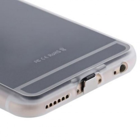 TPU BACK COVER CASE BUILT-IN WIRELESS CHARGING RECEIVER FOR IPHONE 6 / 6S (GRAY)