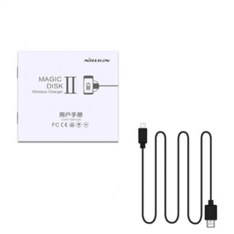 NILLKIN MAGIC DISK THIRD GENERATION QI WIRELESS CHARGER TRANSMITTER LICHEE EMBOSS PU PAD R