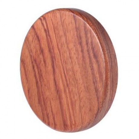 WT - 510 QI WIRELESS CHARGER TRANSMITTER WOODEN PAD ROUND LAUNCHER WITH INDICATOR LIGHT (B