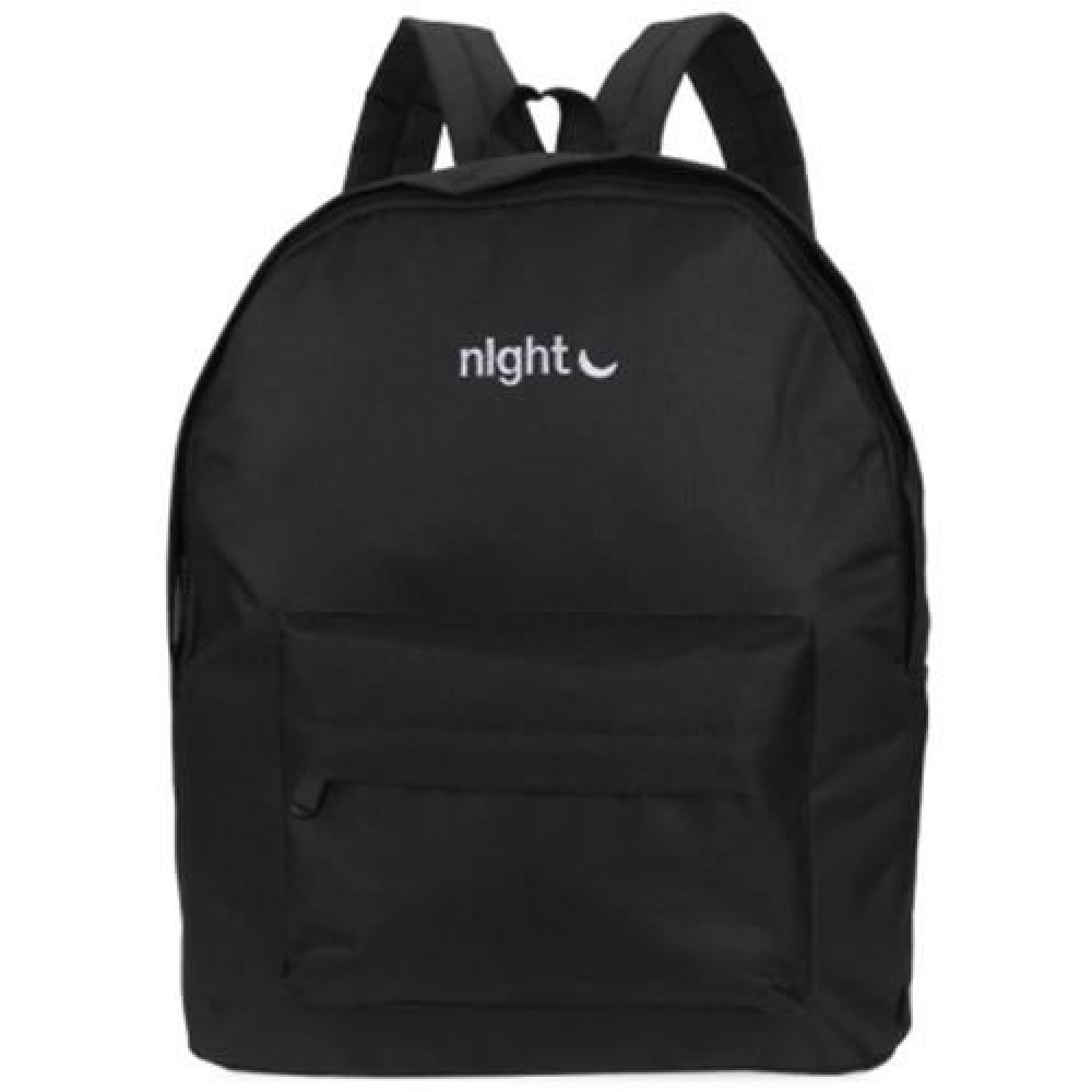 STITCHWORK LETTER MOON PORTABLE BACKPACK FOR UNISEX (BLACK)