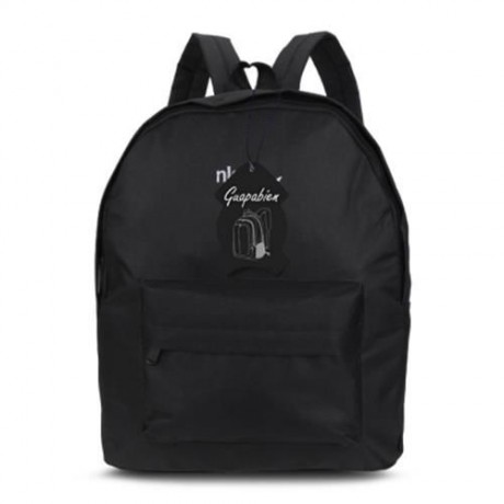STITCHWORK LETTER MOON PORTABLE BACKPACK FOR UNISEX (BLACK)