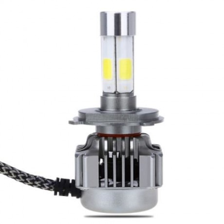 2PCS 6000K COB H4 CAR LED HEADLIGHT VEHICLE CONVERSION BULB 40W 4000LM
