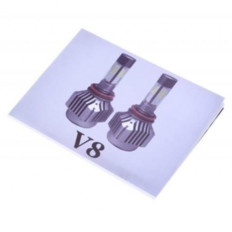 2PCS 6000K COB H4 CAR LED HEADLIGHT VEHICLE CONVERSION BULB 40W 4000LM