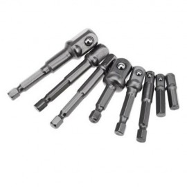 8 SIZES CHROME VANADIUM STEEL SOCKET ADAPTER POWER HEX SHANK SET EXTENSION DRILL BITS (SIL