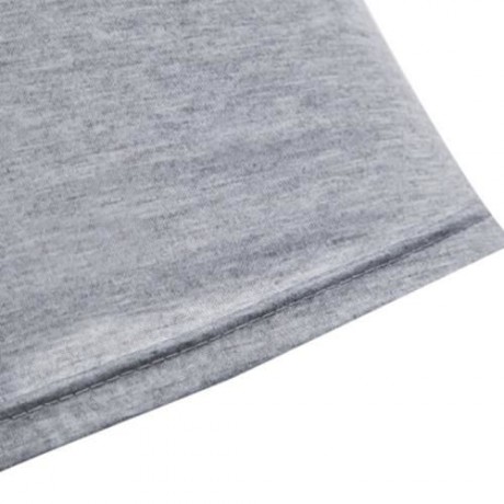 MALE SOLID COLOR INCLINED ZIPPER DESIGN HOODED SHIRTS (GRAY)