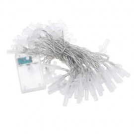 10M 80 LEDS CHRISTIAN CROSS STRING LIGHT WITH BATTERY CONTAINER (WHITE)