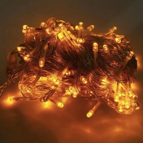 10M 100 LEDS STRING FAIRY LIGHT FOR OUTDOOR PARTY CHRISTMAS DECORATION (YELLOW)