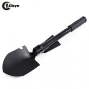 CLEYE GARDEN OUTDOOR MILITARY MULTI-FUNCTION SPADE SHOVEL DIDDLE TOOL (BLACK)