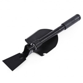 CLEYE GARDEN OUTDOOR MILITARY MULTI-FUNCTION SPADE SHOVEL DIDDLE TOOL (BLACK)