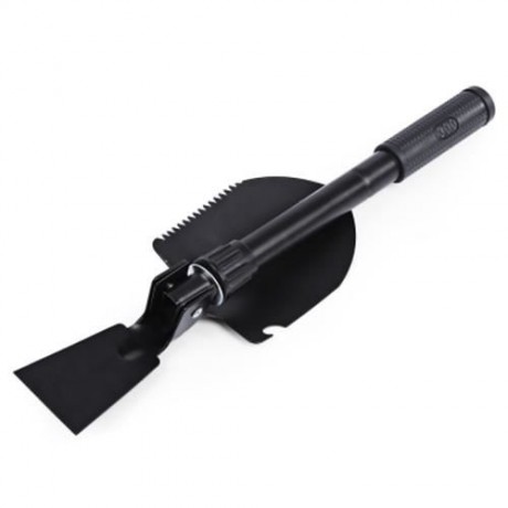 CLEYE GARDEN OUTDOOR MILITARY MULTI-FUNCTION SPADE SHOVEL DIDDLE TOOL (BLACK)