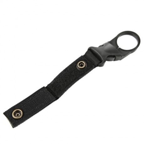 EDC OUTDOOR BACKPACK WATER BUCKLE HOLDER BUCKLE CAMPING KETTLE POCKET CLIP (BLACK)