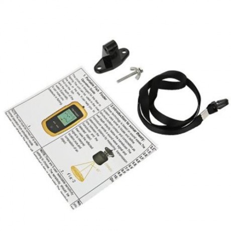 LCD WATER-RESISTANT FISH FINDER ULTRASONIC SONAR SENSOR ECHO SOUNDER (YELLOW)
