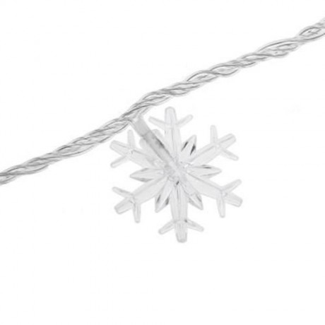 10M 100 LEDS SNOWFLAKE STRING FAIRY LIGHT FOR CHRISTMAS PARTY (WARM WHITE LIGHT)
