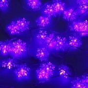 10M 100 LEDS SNOWFLAKE STRING FAIRY LIGHT FOR CHRISTMAS PARTY (PURPLE)