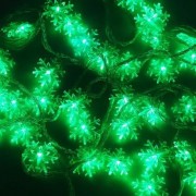 10M 100 LEDS SNOWFLAKE STRING FAIRY LIGHT FOR CHRISTMAS PARTY (GREEN)