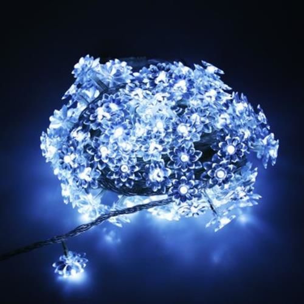 10M 100 LEDS LOTUS STRING FAIRY LIGHT FOR CHRISTMAS PARTY (COOL WHITE LIGHT)