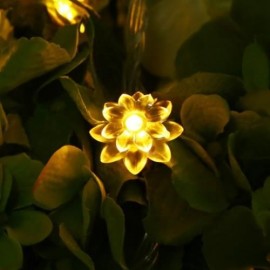 10M 100 LEDS LOTUS STRING FAIRY LIGHT FOR CHRISTMAS PARTY (WARM WHITE LIGHT)